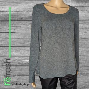 Cynthia Rowley Long Sleeved Pima Cotton Shirt in Gray M EUC